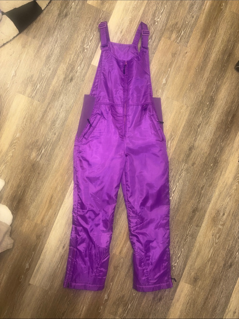 Women's Purple Waterproof Snow Bib Bodysuit